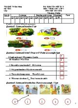 Đề và đáp án kiểm tra học kì II Tiếng anh lớp 3 - Năm học 2015-2016 - Trường Tiểu học Sơn Hùng